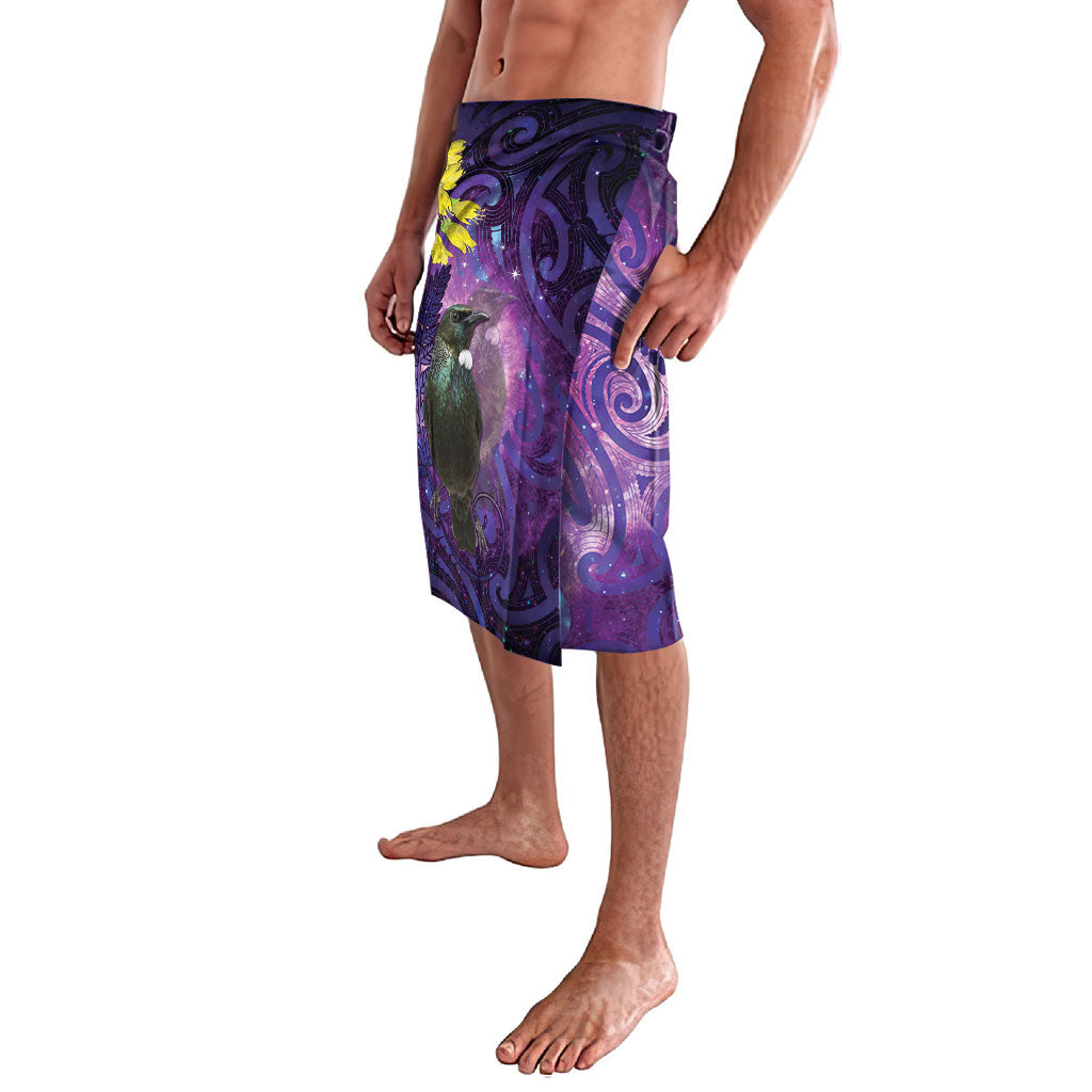 New Zealand Tui Bird Matariki Lavalava Kowhai Flower Silver Fern Galaxy Maori Pattern LT22 - Polynesian Pride