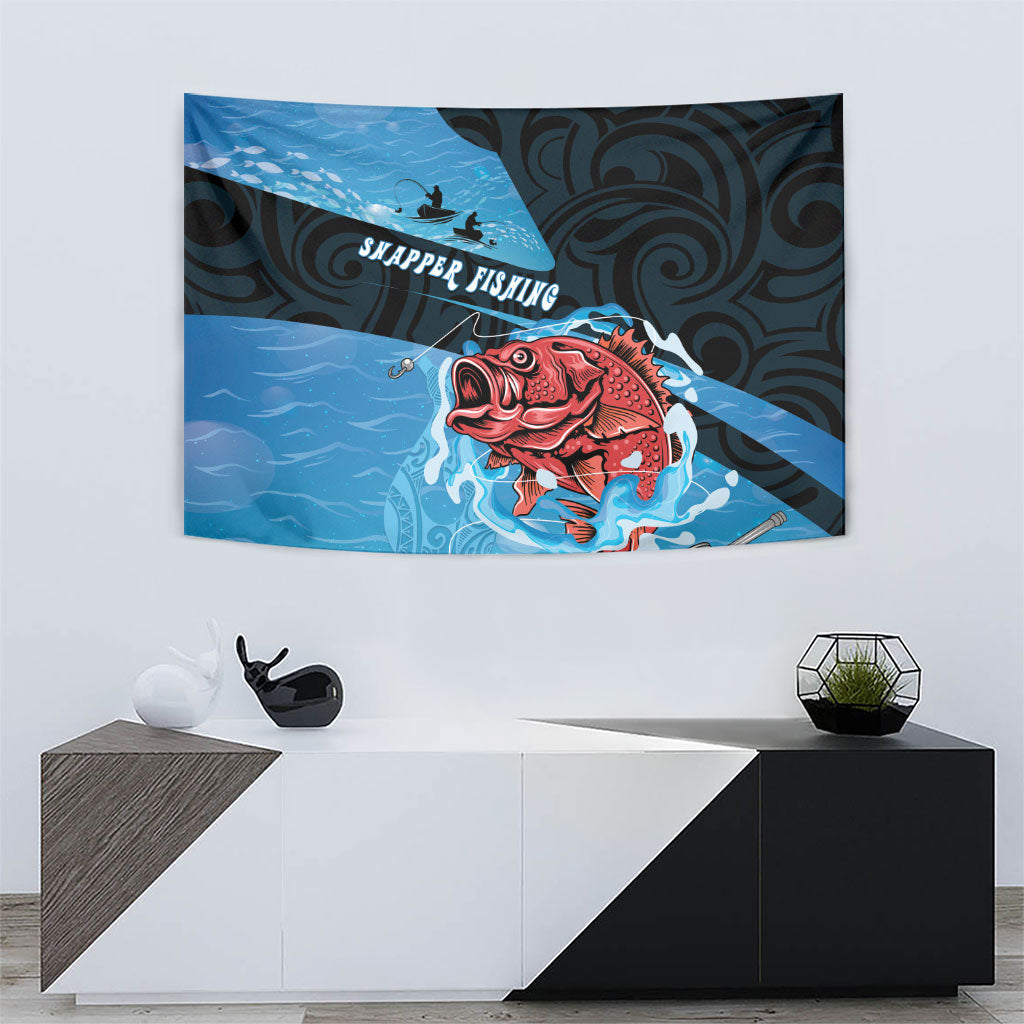 Snapper Fishing New Zealand Tapestry Tamure Fish Hook Maori Pattern LT22 - Polynesian Pride