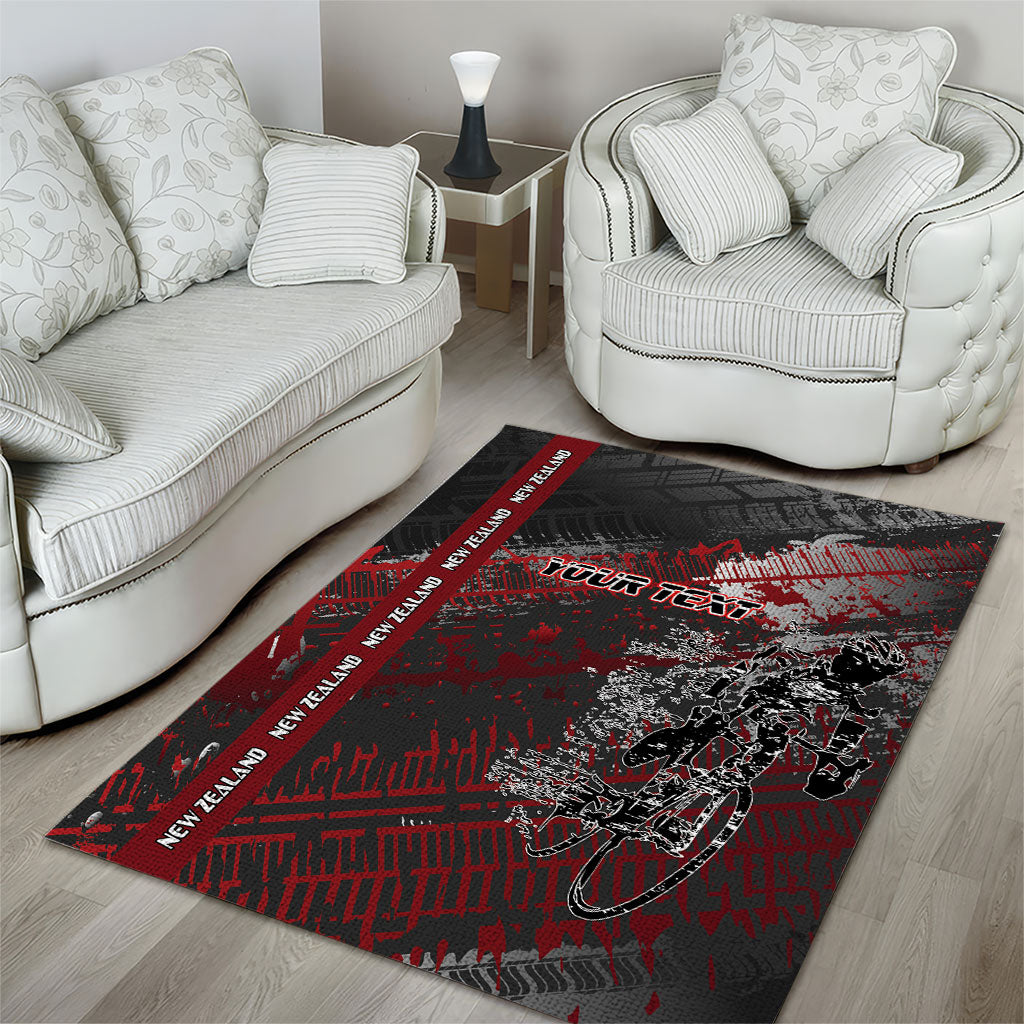 Personalised Cycling New Zealand Area Rug Aotearoa Pride Sportswear