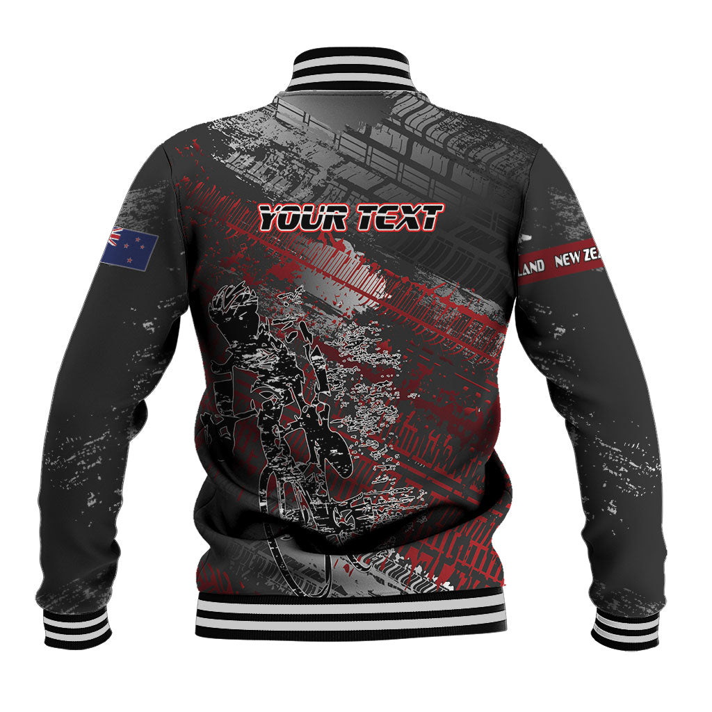 Personalised Cycling New Zealand Baseball Jacket Aotearoa Pride Sportswear LT22 - Polynesian Pride