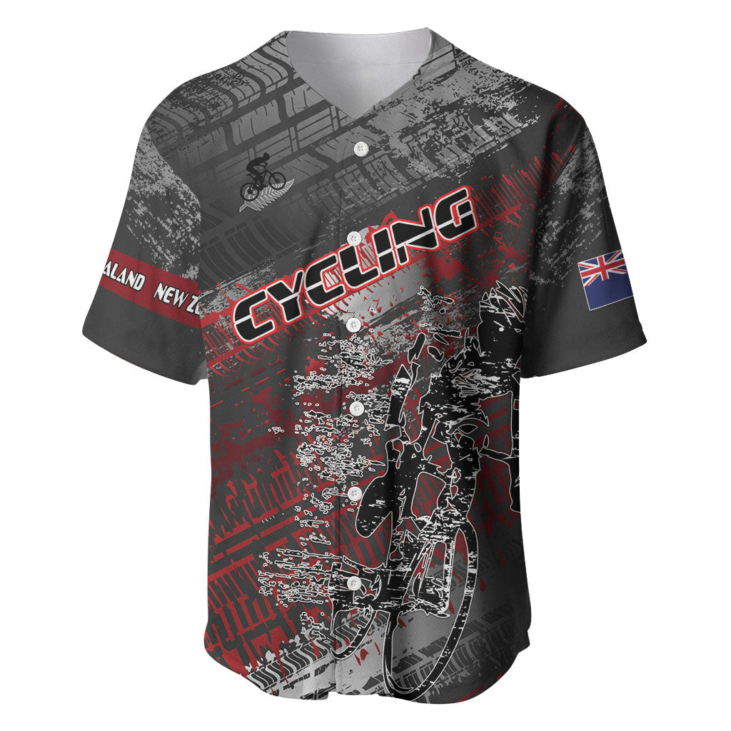 Personalised Cycling New Zealand Baseball Jersey Aotearoa Pride Sportswear