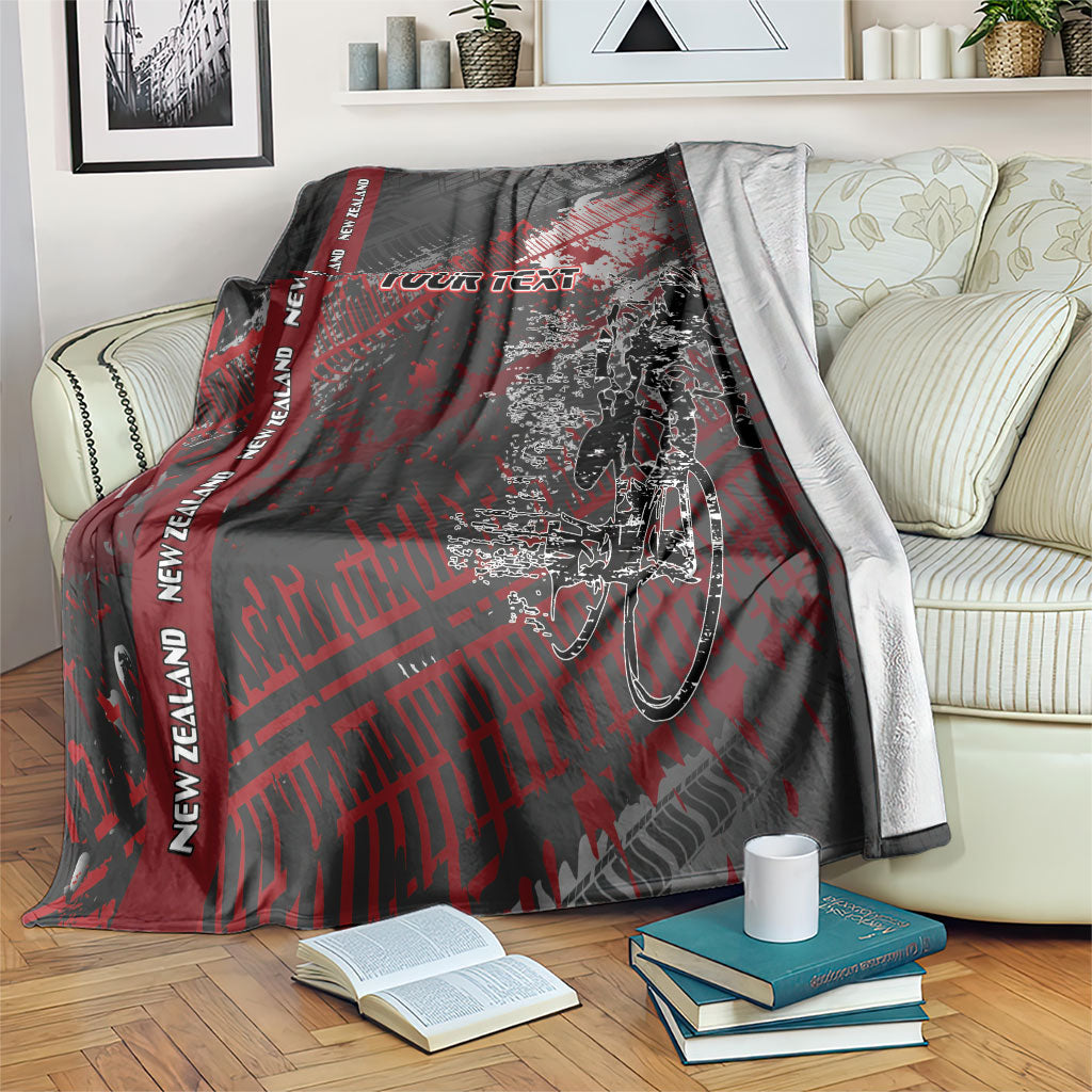 Personalised Cycling New Zealand Blanket Aotearoa Pride Sportswear LT22 Red - Polynesian Pride