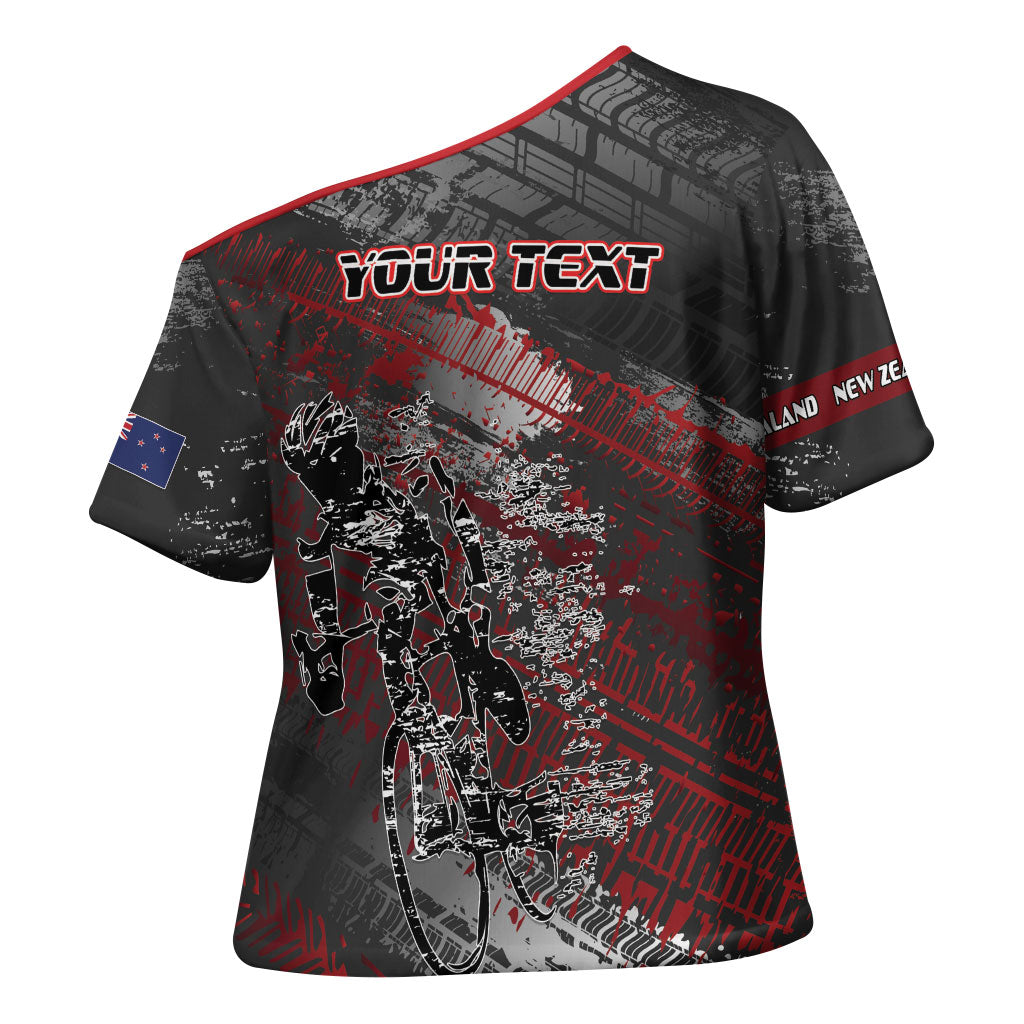 Personalised Cycling New Zealand Cross Shoulder Shirt Aotearoa Pride Sportswear LT22 - Polynesian Pride
