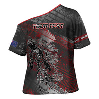 Personalised Cycling New Zealand Cross Shoulder Shirt Aotearoa Pride Sportswear LT22 - Polynesian Pride