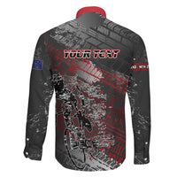 Personalised Cycling New Zealand Family Matching Off The Shoulder Long Sleeve Dress and Hawaiian Shirt Aotearoa Pride Sportswear LT22 - Polynesian Pride