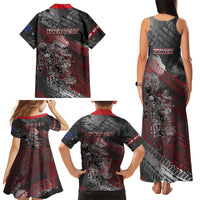Personalised Cycling New Zealand Family Matching Tank Maxi Dress and Hawaiian Shirt Aotearoa Pride Sportswear
