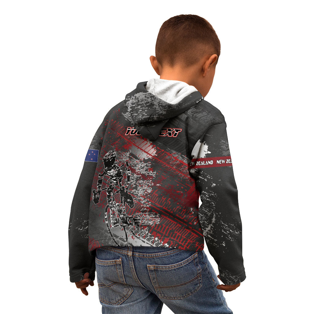 Personalised Cycling New Zealand Kid Hoodie Aotearoa Pride Sportswear