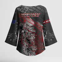 Personalised Cycling New Zealand Kimono Sleeve Blouse Aotearoa Pride Sportswear