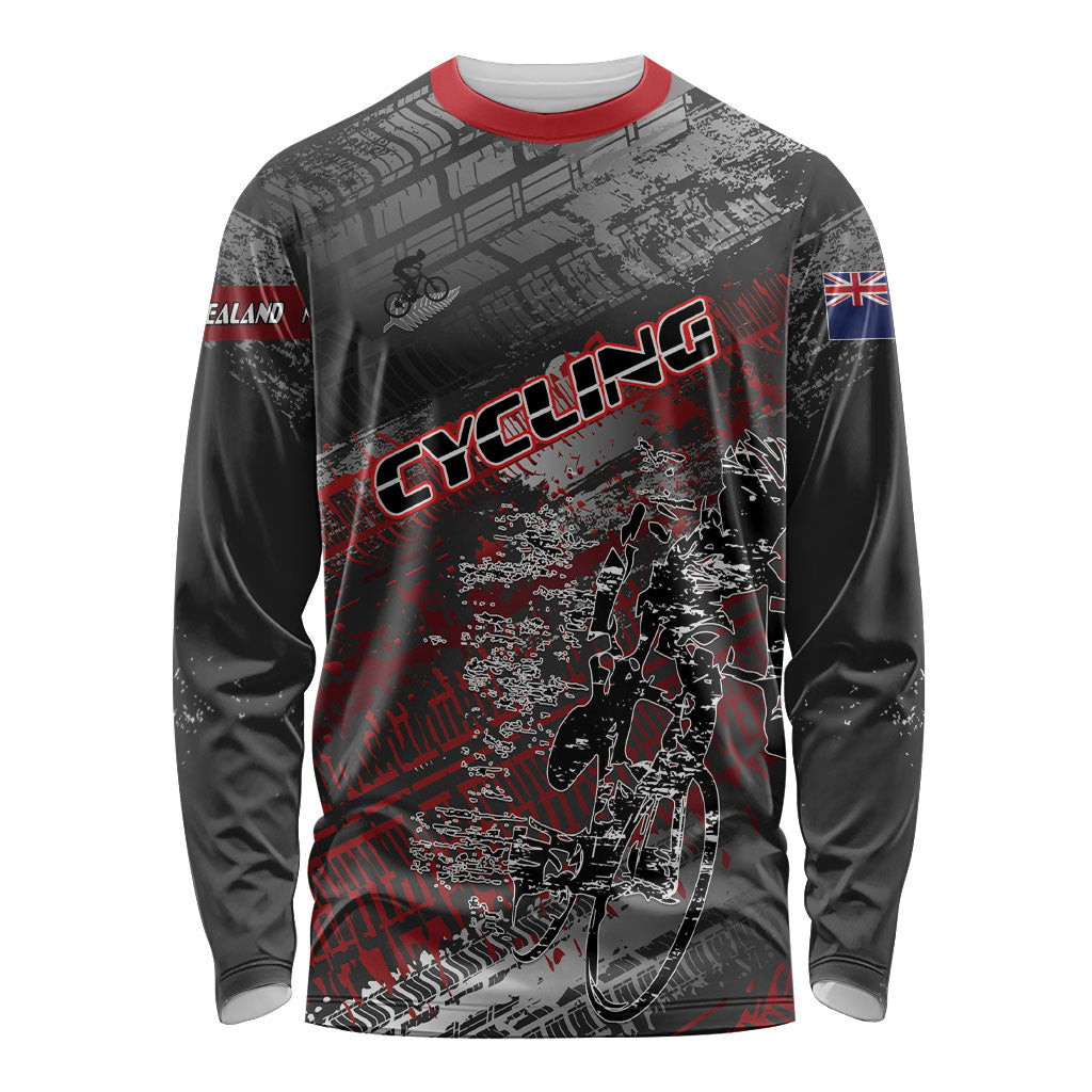 Personalised Cycling New Zealand Long Sleeve Shirt Aotearoa Pride Sportswear