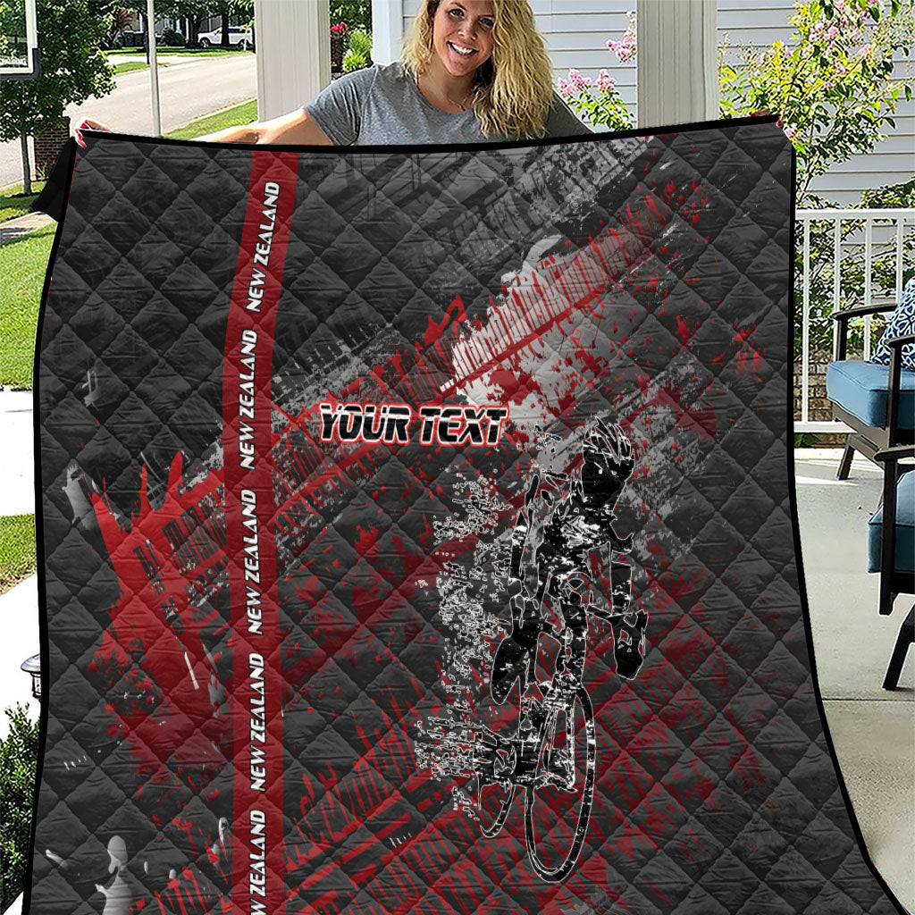 Personalised Cycling New Zealand Quilt Aotearoa Pride Sportswear LT22 Red - Polynesian Pride