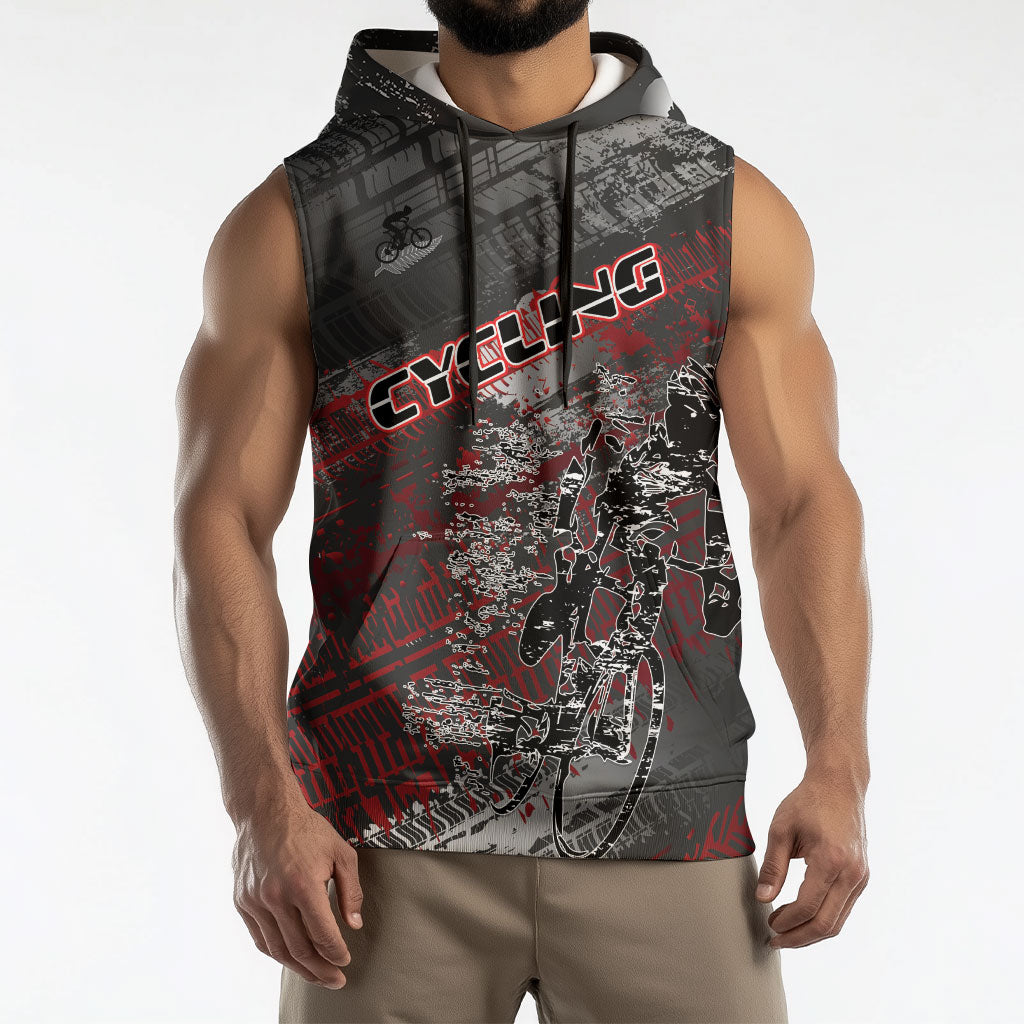 Personalised Cycling New Zealand Sleeveless Hoodie Aotearoa Pride Sportswear