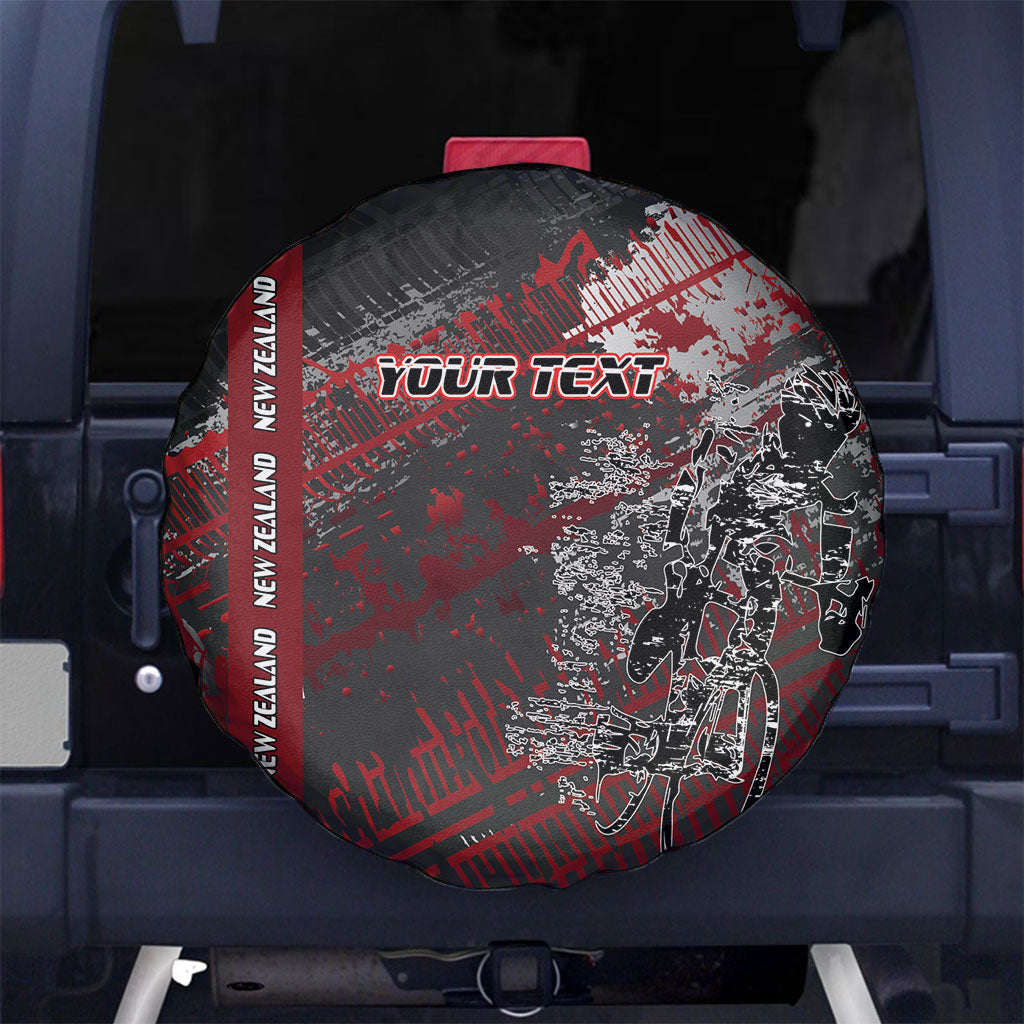 Personalised Cycling New Zealand Spare Tire Cover Aotearoa Pride Sportswear