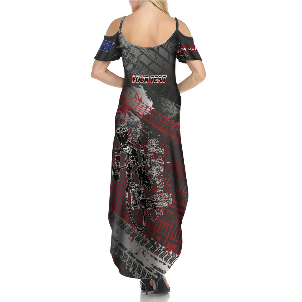 Personalised Cycling New Zealand Summer Maxi Dress Aotearoa Pride Sportswear