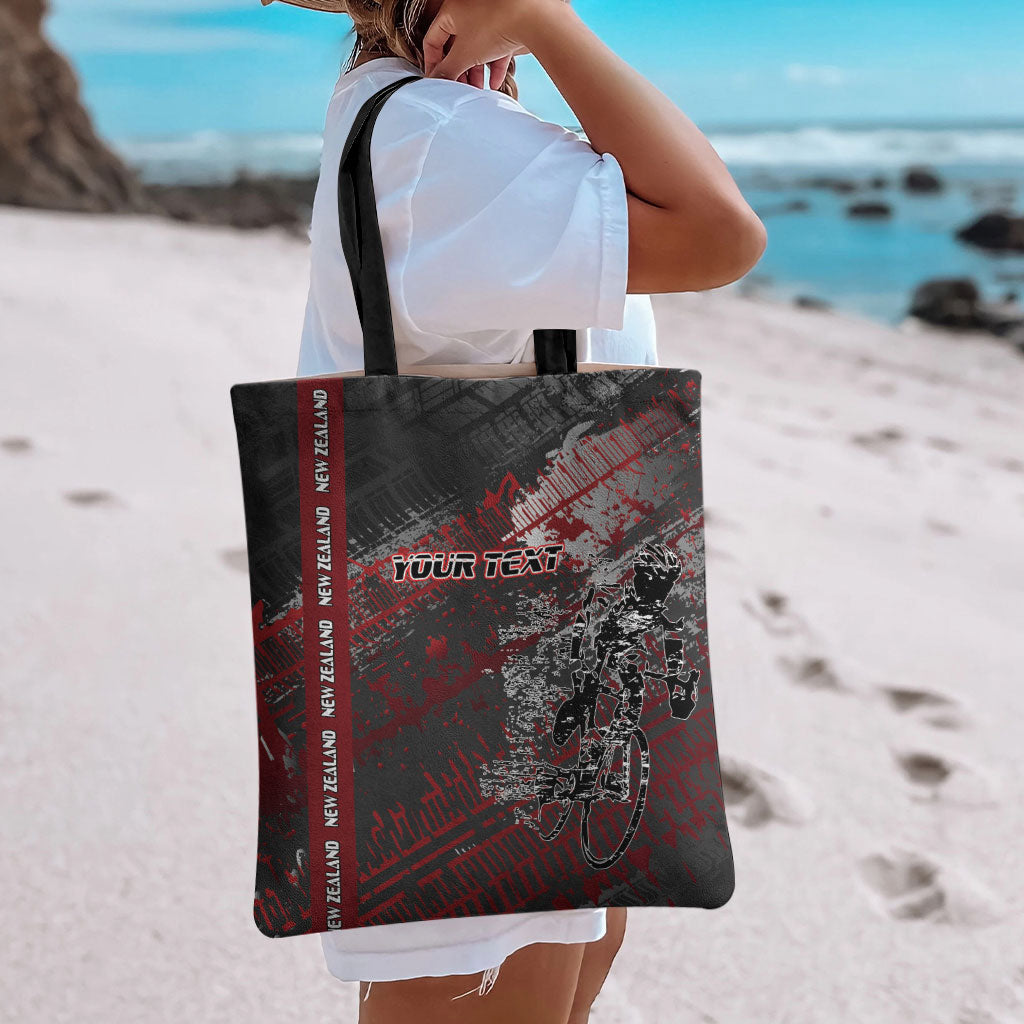 Personalised Cycling New Zealand Tote Bag Aotearoa Pride Sportswear LT22 - Polynesian Pride