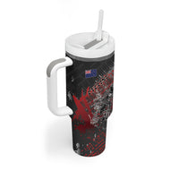 Personalised Cycling New Zealand Tumbler With Handle Aotearoa Pride Sportswear LT22 - Polynesian Pride