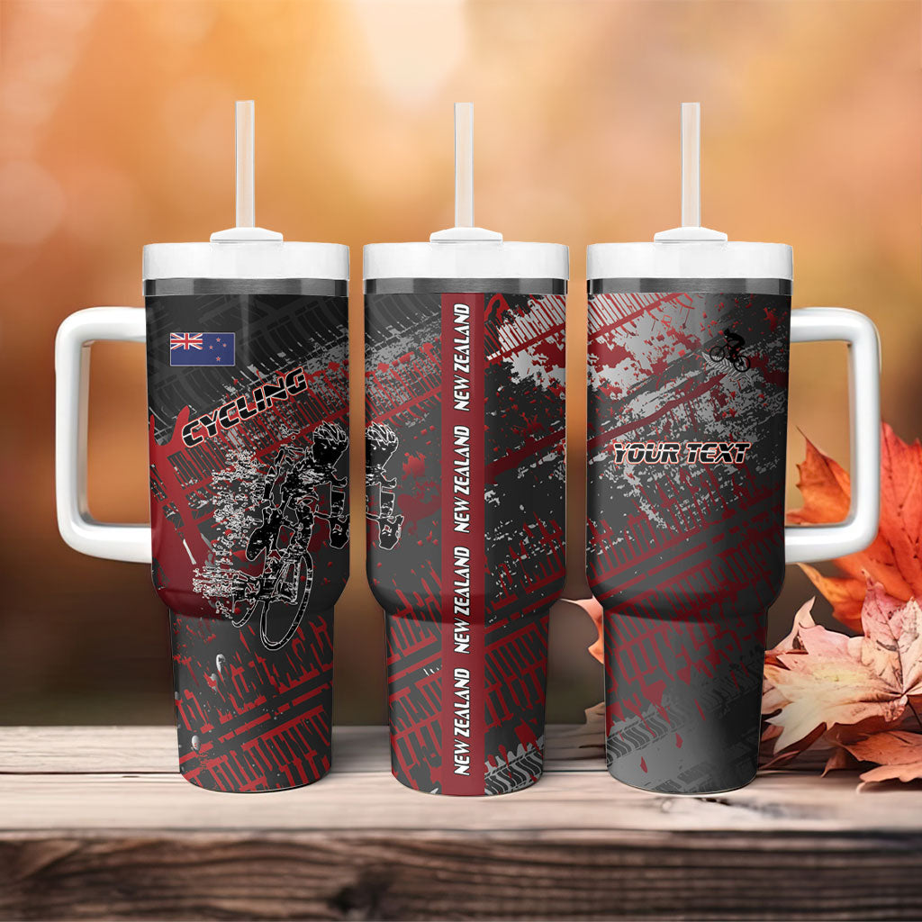 Personalised Cycling New Zealand Tumbler With Handle Aotearoa Pride Sportswear LT22 - Polynesian Pride