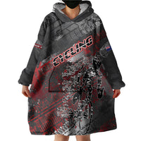 Personalised Cycling New Zealand Wearable Blanket Hoodie Aotearoa Pride Sportswear