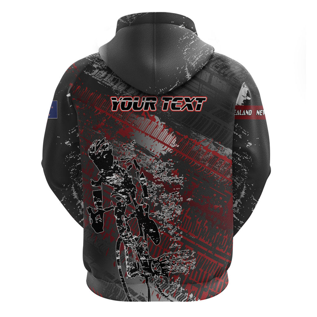 Personalised Cycling New Zealand Zip Hoodie Aotearoa Pride Sportswear