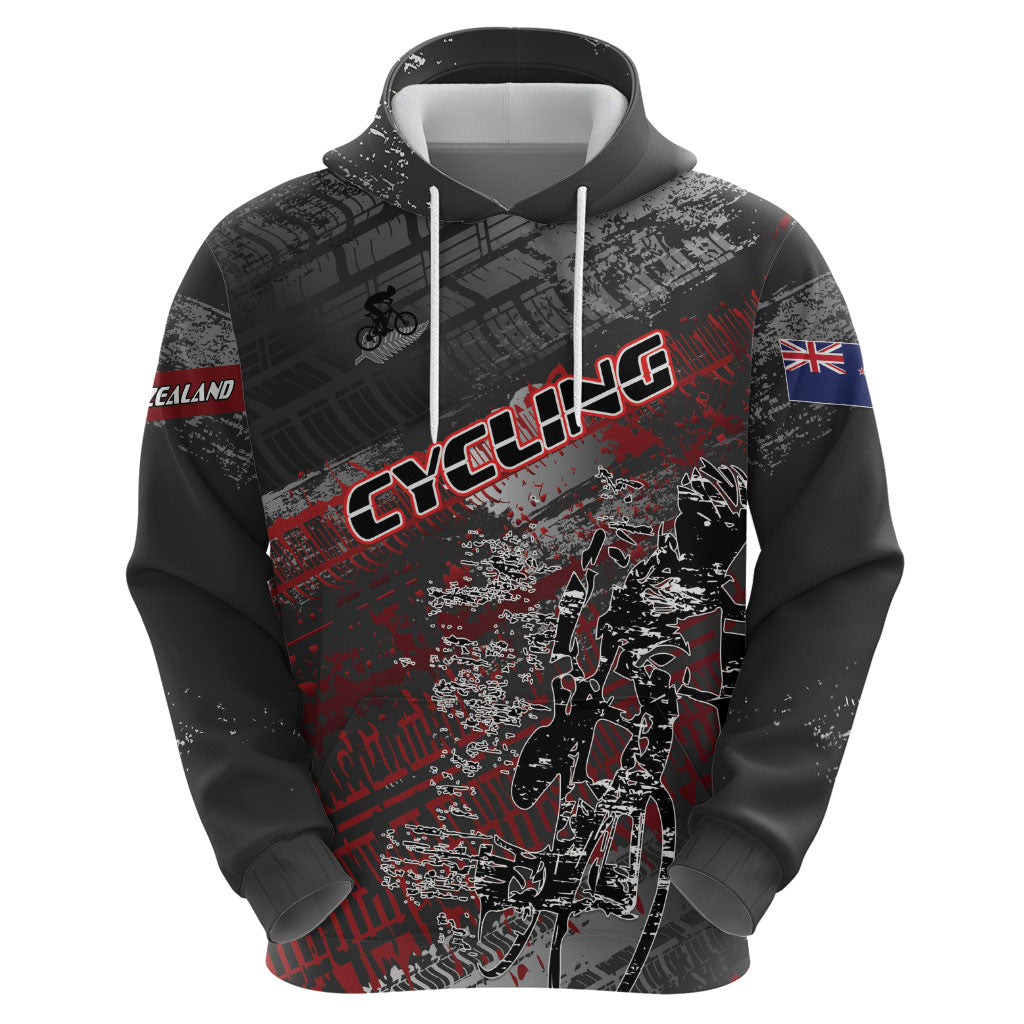 Personalised Cycling New Zealand Zip Hoodie Aotearoa Pride Sportswear