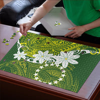 Cook Islands Maori Language Week Puzzle Tiare Maori Kuki Airani Green Pattern