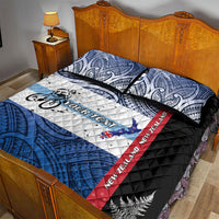 Personalised Cycling New Zealand Quilt Bed Set Aotearoa Map Fern Maori Pattern LT22 - Polynesian Pride