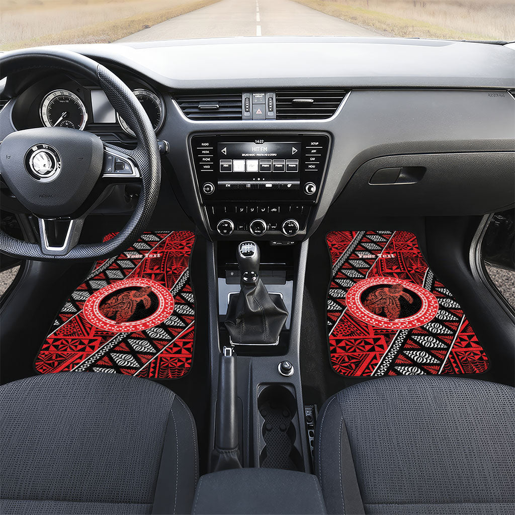 Personalised Tonga Language Week Car Mats Heilala Turtle Malo E Lelei