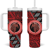 Personalised Tonga Language Week Tumbler With Handle Heilala Turtle Malo E Lelei