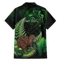Kiwi New Zealand Personalised Family Matching Tank Maxi Dress and Hawaiian Shirt Aotearoa Map Silver Fern Koru Pattern LT22 - Polynesian Pride