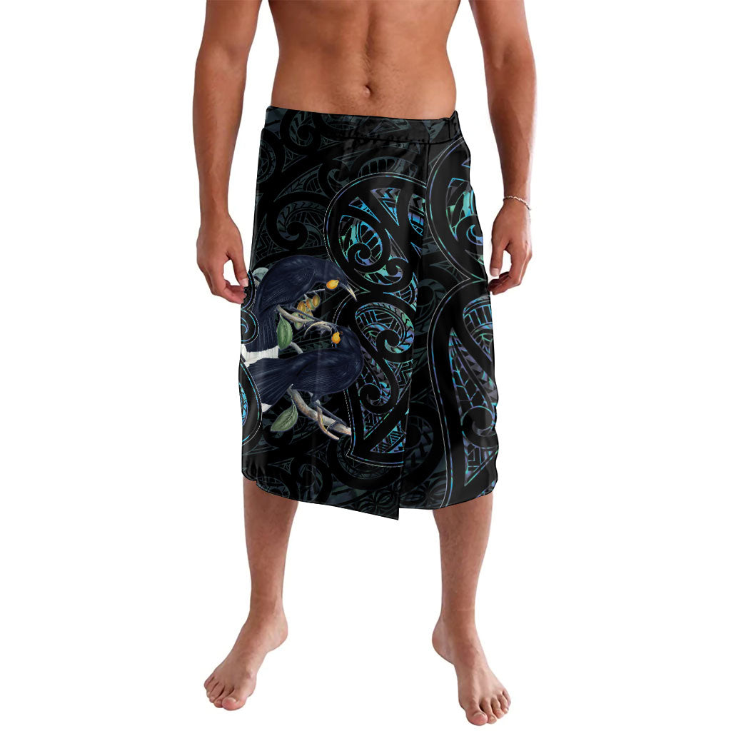New Zealand Huia Bird Lavalava Paua Shell Maori Pattern