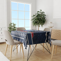 New Zealand Tui Bird Christmas Tablecloth Pohutukawa Xmas Tree Meri Kirihimete