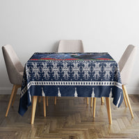 New Zealand Tui Bird Christmas Tablecloth Pohutukawa Xmas Tree Meri Kirihimete