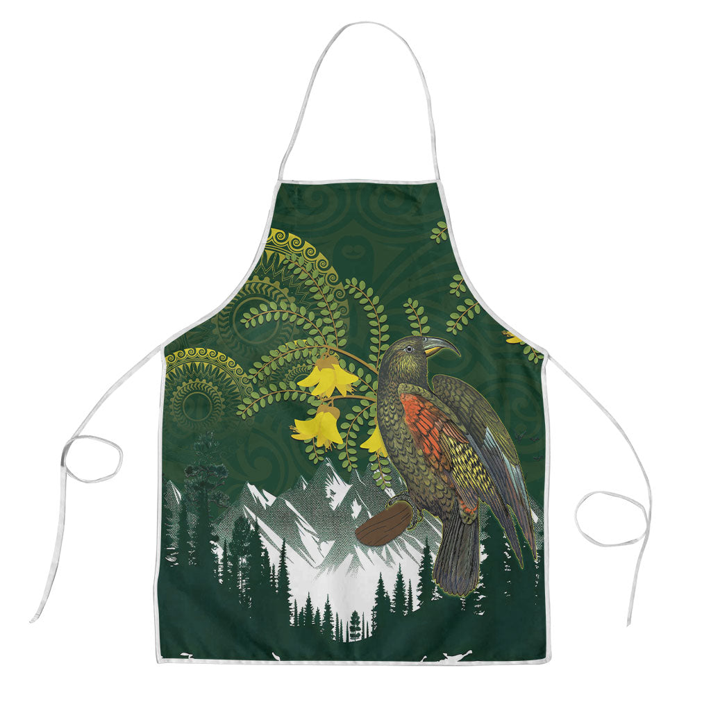 Kea Bird Kowhai New Zealand Apron Mountain Landscape Maori Art