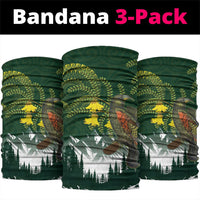 Kea Bird Kowhai New Zealand Neck Gaiter Mountain Landscape Maori Art