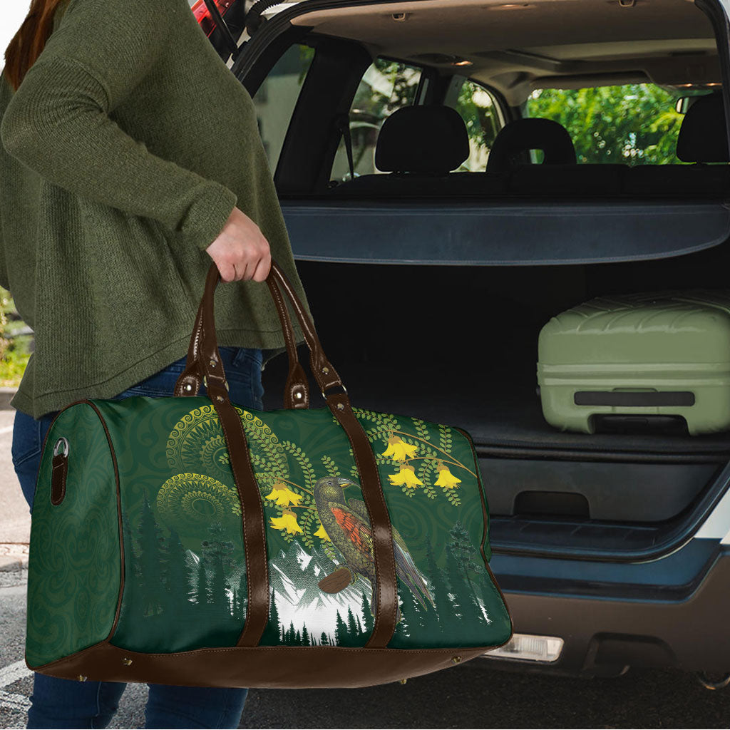 Kea Bird Kowhai New Zealand Travel Bag Mountain Landscape Maori Art LT22 - Polynesian Pride