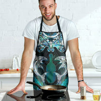 New Zealand Kotiate Weapon Apron Aotearoa Mango Paua Shell Maori Pattern