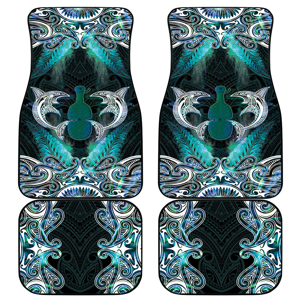 New Zealand Kotiate Weapon Car Mats Aotearoa Mango Paua Shell Maori Pattern
