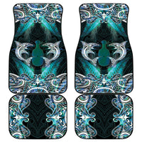 New Zealand Kotiate Weapon Car Mats Aotearoa Mango Paua Shell Maori Pattern