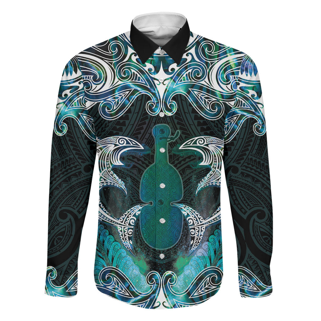 New Zealand Kotiate Weapon Family Matching Tank Maxi Dress and Hawaiian Shirt Aotearoa Mango Paua Shell Maori Pattern