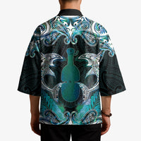 New Zealand Kotiate Weapon Kimono Aotearoa Mango Paua Shell Maori Pattern