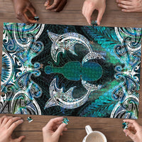 New Zealand Kotiate Weapon Puzzle Aotearoa Mango Paua Shell Maori Pattern