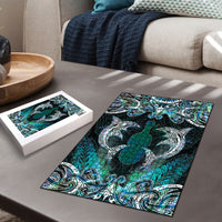 New Zealand Kotiate Weapon Puzzle Aotearoa Mango Paua Shell Maori Pattern