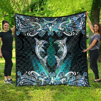 New Zealand Kotiate Weapon Quilt Aotearoa Mango Paua Shell Maori Pattern
