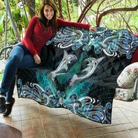 New Zealand Kotiate Weapon Quilt Aotearoa Mango Paua Shell Maori Pattern