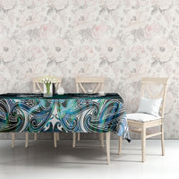 New Zealand Kotiate Weapon Tablecloth Aotearoa Mango Paua Shell Maori Pattern