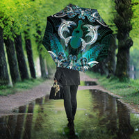 New Zealand Kotiate Weapon Umbrella Aotearoa Mango Paua Shell Maori Pattern