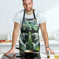 New Zealand Mere Pounamu Weapon Apron Aotearoa Mango Paua Shell Maori Pattern