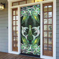 New Zealand Mere Pounamu Weapon Door Cover Aotearoa Mango Paua Shell Maori Pattern