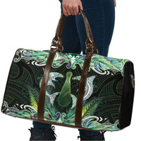 New Zealand Mere Pounamu Weapon Travel Bag Aotearoa Mango Paua Shell Maori Pattern