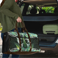 New Zealand Mere Pounamu Weapon Travel Bag Aotearoa Mango Paua Shell Maori Pattern