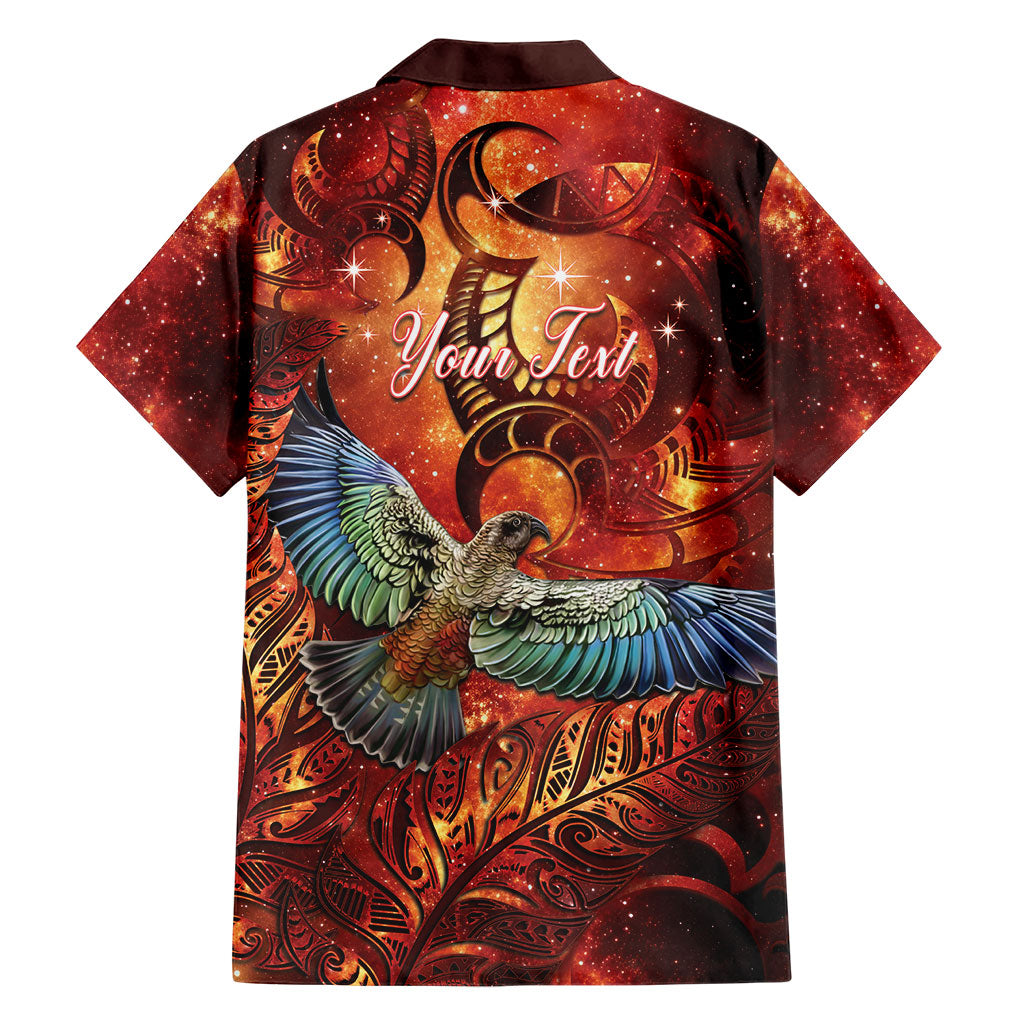 New Zealand Kea Bird Matariki Personalised Family Matching Mermaid Dress and Hawaiian Shirt Silver Fern Maori Pattern LT22 - Polynesian Pride